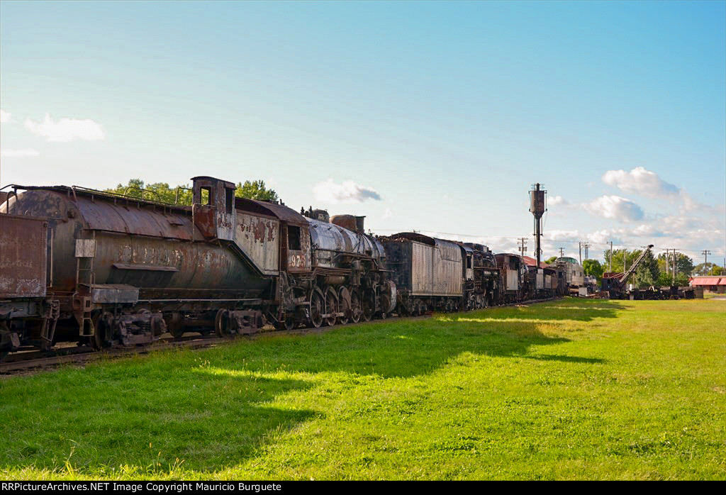 Steam Locomotives in the open area